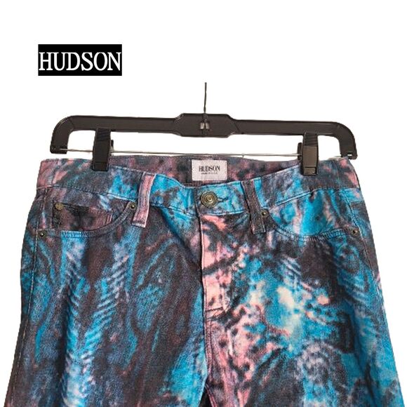 Hudson NEW Whimsygoth NICO BLUE GALAXY Super Skinny Corduroy Jean 26 - Picture 8 of 12